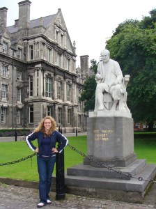 Amy in front of the cranky provost. That should irk him...