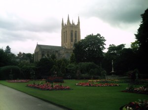 Bury St. Edmund's Cathedral.  The organist was playing while we were there, the music just echoes throughout the whole thing, it was truly gorgeous
