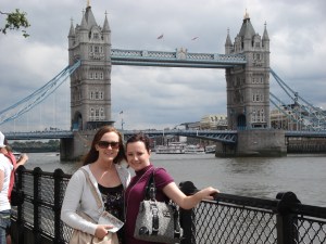Kiri and I at Tower Bridge
