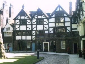 The Queen's House, so called because Henry VIII had it built for Anne Boleyn upon their marriage...and thoughtfully imprisoned her there later prior to her execution.  Delightful man, Henry.