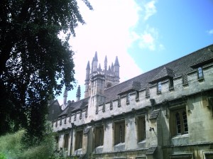 The Tower at Magdalen, seen from the cloister