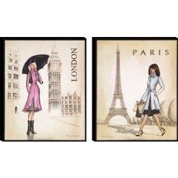 wallart2 My favorite cities to live and play, sort of reminded me of Marie and myself