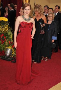 So close!  I LOVE me a red dress, but the carpet matching hurts.  