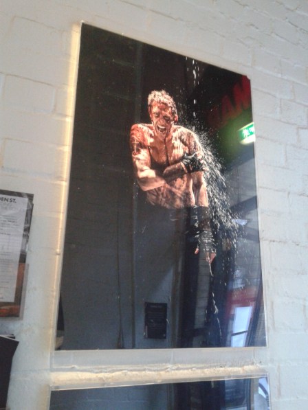 Gratuitous sidenote. I couldn't tell what so many people were snapping photos of waiting in line, until I got into the main box office and saw this. And immediately followed suit. What? I'm human!